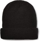 Nike - Logo-Appliquéd Ribbed Stretch-Knit Beanie - Black