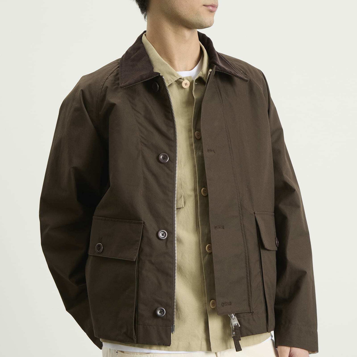 Norse Projects Men's Holmen Wax Jacket in Delicioso Brown