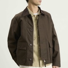 Norse Projects Men's Holmen Wax Jacket in Delicioso Brown