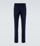 Ami Paris Striped wool gabardine suit pants