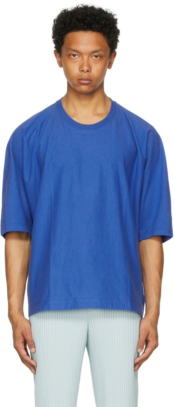 Homme Plissé Issey Miyake Blue Release-T 2 T-Shirt Homme Plisse