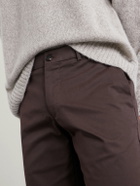 Slowear - Slim-Fit Cotton-Blend Gabardine Chino Shorts - Brown
