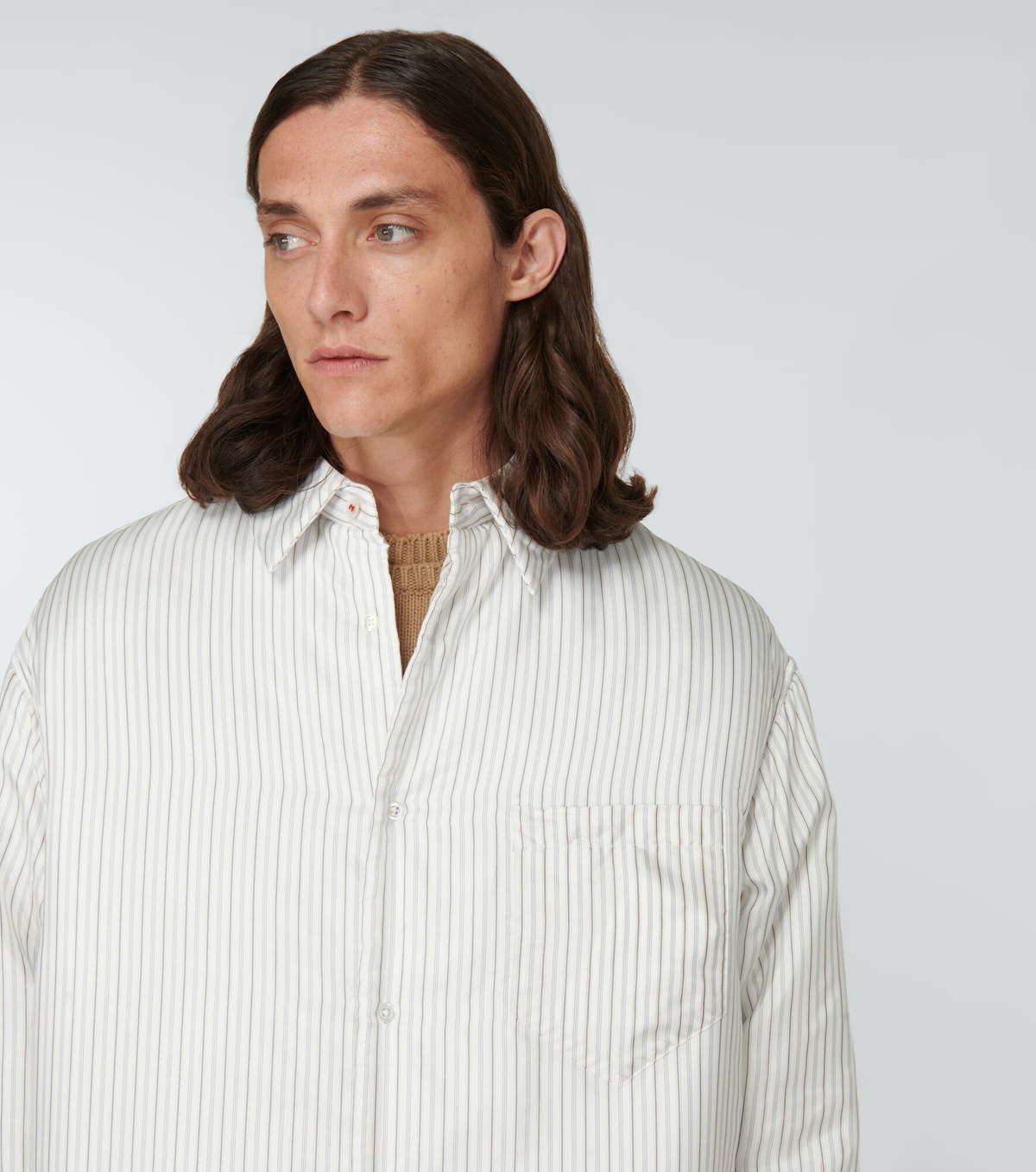 Maison Margiela Women's Shirt Con Stampa Beige