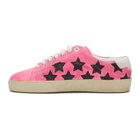 Saint Laurent Pink Suede Court Classic SL/06 Sneakers