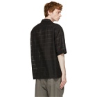 Lemaire SSENSE Exclusive Black Woven Short Sleeve Shirt