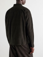 Kardo - Chintan Embroidered Cotton-Corduroy Shirt - Green