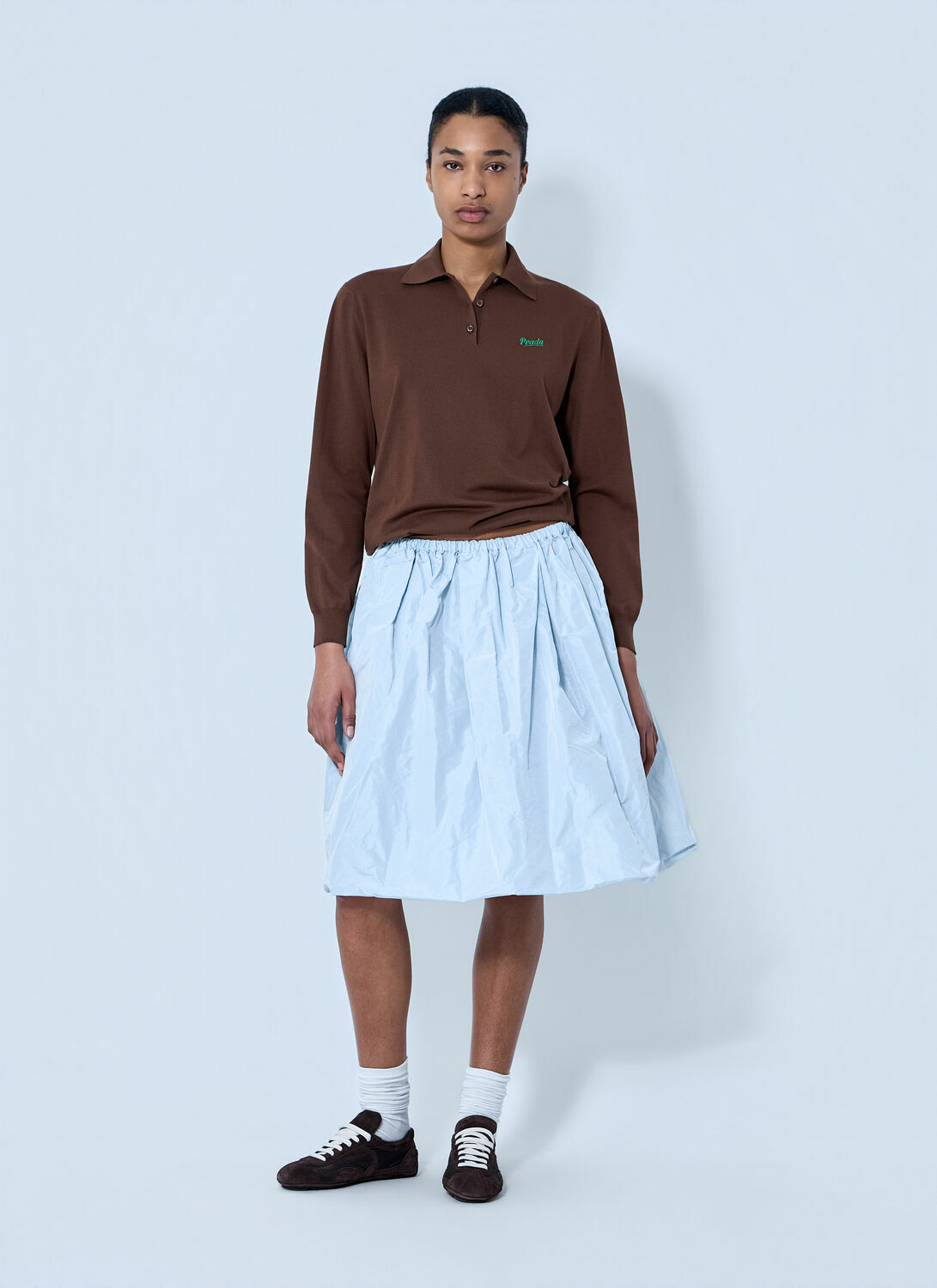 Prada Silk Polo Shirt