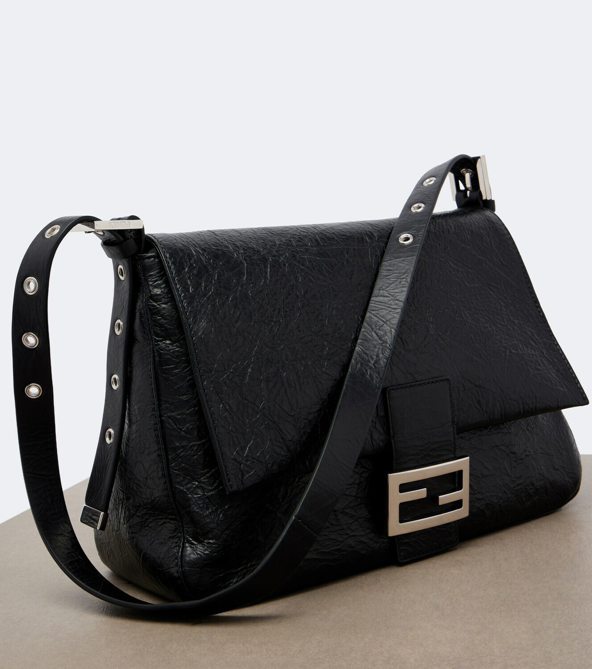 Fendi Baguette® Flap Medium leather shoulder bag
