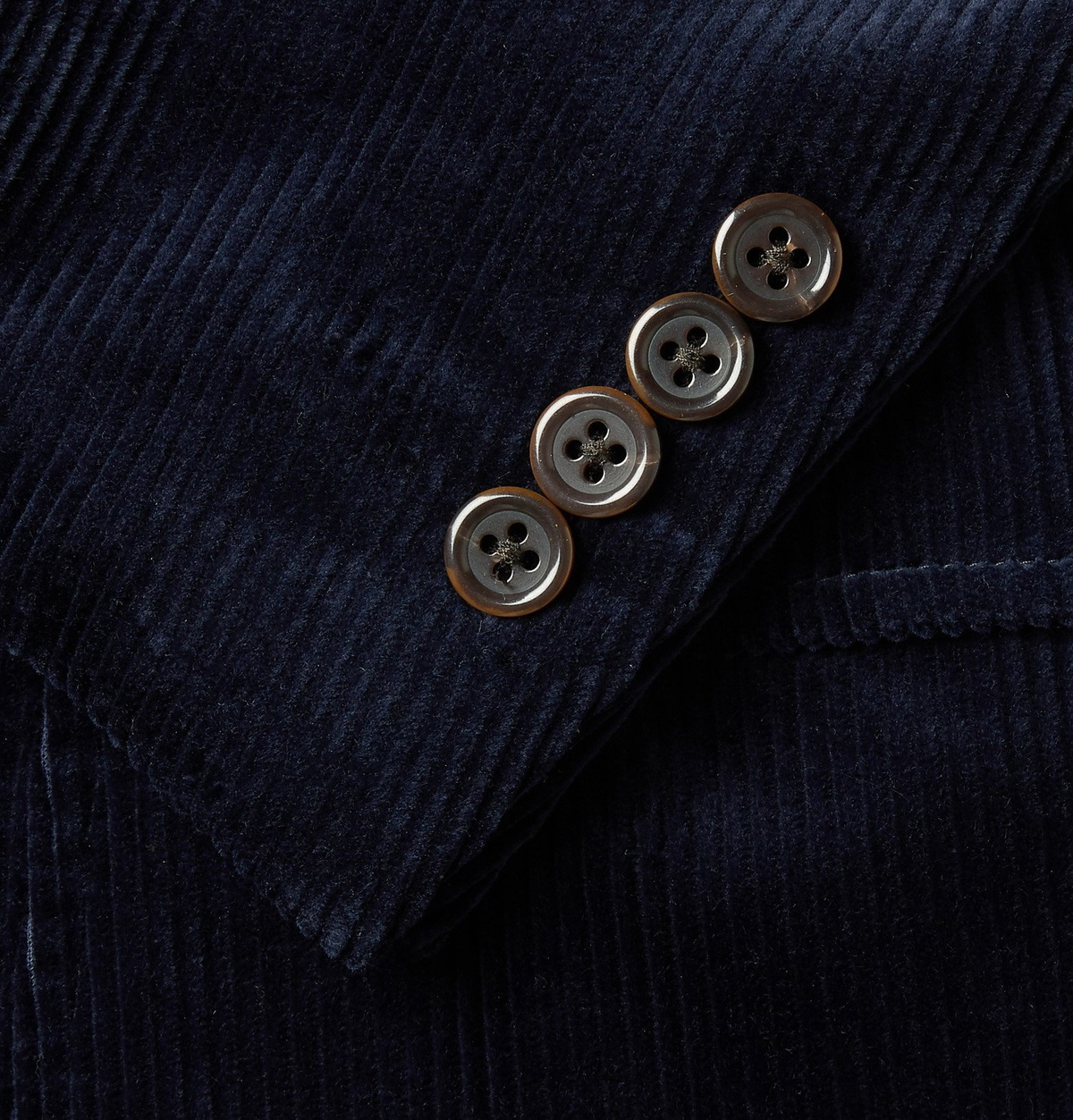 Polo Ralph Lauren - Navy Slim-Fit Pima Cotton-Corduroy Blazer 