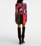 Pucci Striped wool-blend miniskirt