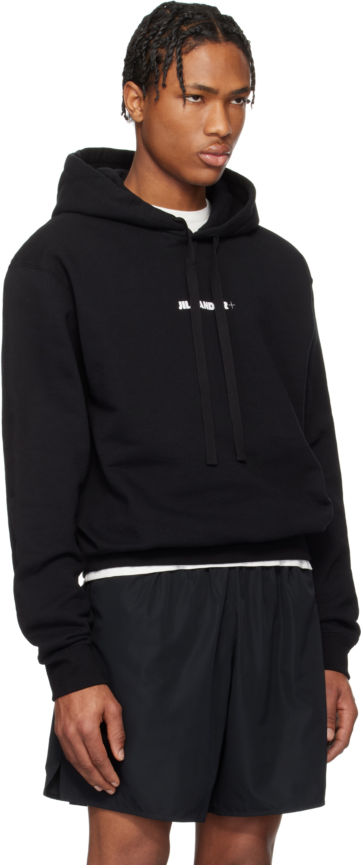Jil Sander Black Logo Hoodie