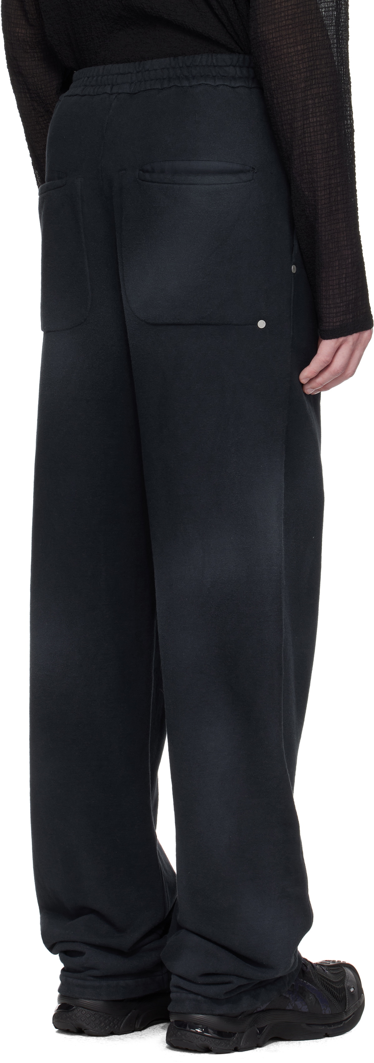 Omar Afridi Navy Riveted Lounge Pants
