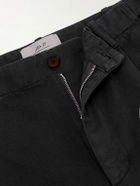 Mr P. - Daniel Tapered Pleated Cotton-Canvas Trousers - Gray