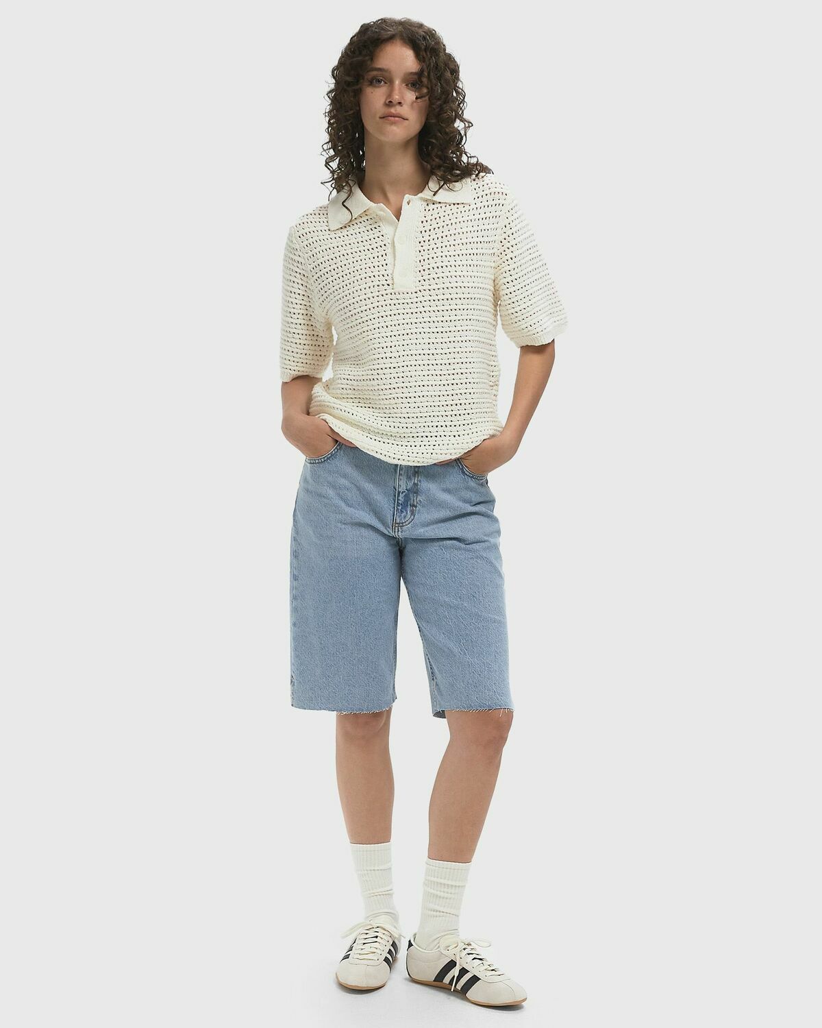 Envii ENBREE STRAIGHT SHORTS Blue Womens Casual Short