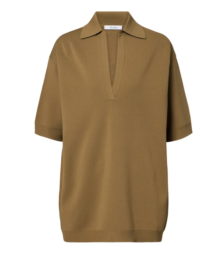 Photo: Max Mara Oversized knitted polo shirt