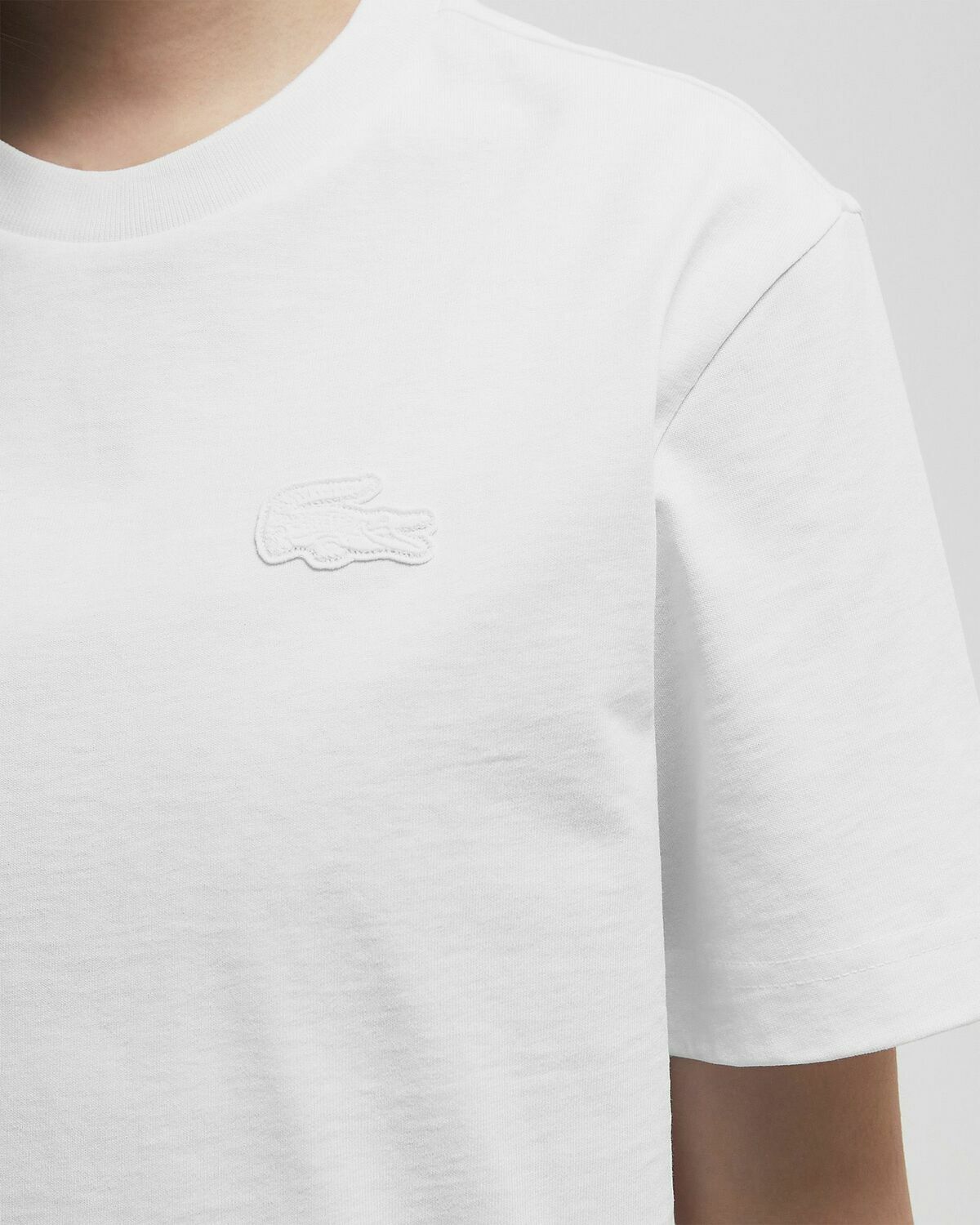 Lacoste LIFE TEE White Womens Shortsleefe