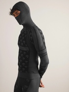 Palm Angels - Logo-Jacquard Stretch-Knit Ski Base Layer - Black