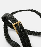Bottega Veneta Solo Intreccio leather belt