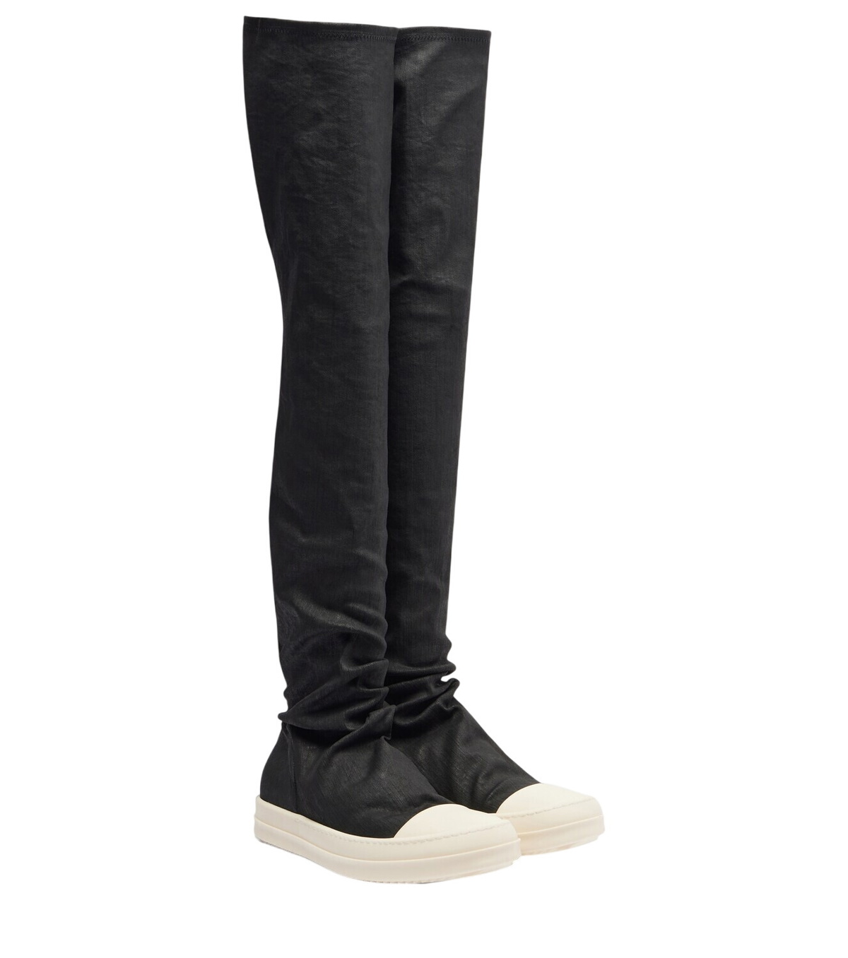靴 \"rick owens\"pull on knee high bogun boot Rick Owens Porterville Knee Pull On Bogun Boot Black