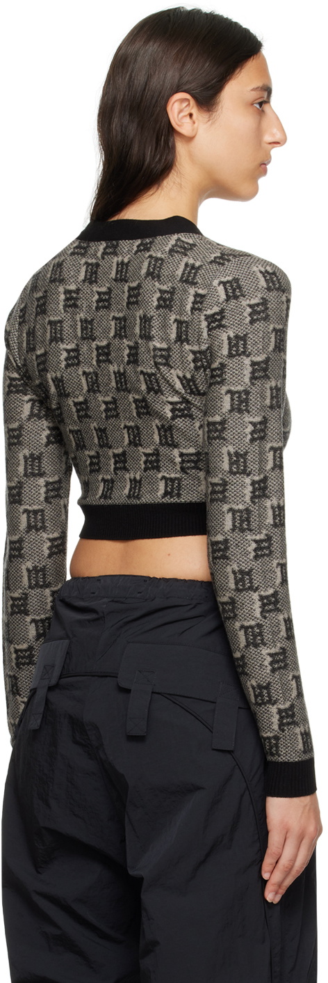 MISBHV Gray Monogram Cardigan