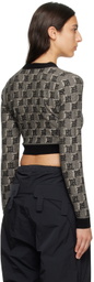 MISBHV Gray Monogram Cardigan
