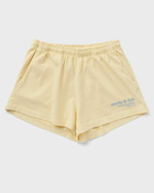 Sporty & Rich Usa Health Club Disco Shorts Yellow - Womens - Sport & Team Shorts