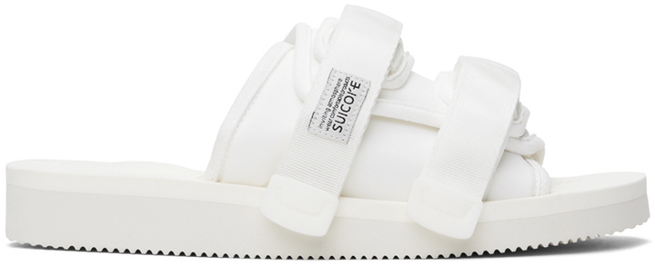 Photo: Suicoke White MOTO-Cab Sandals