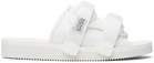 Suicoke White MOTO-Cab Sandals