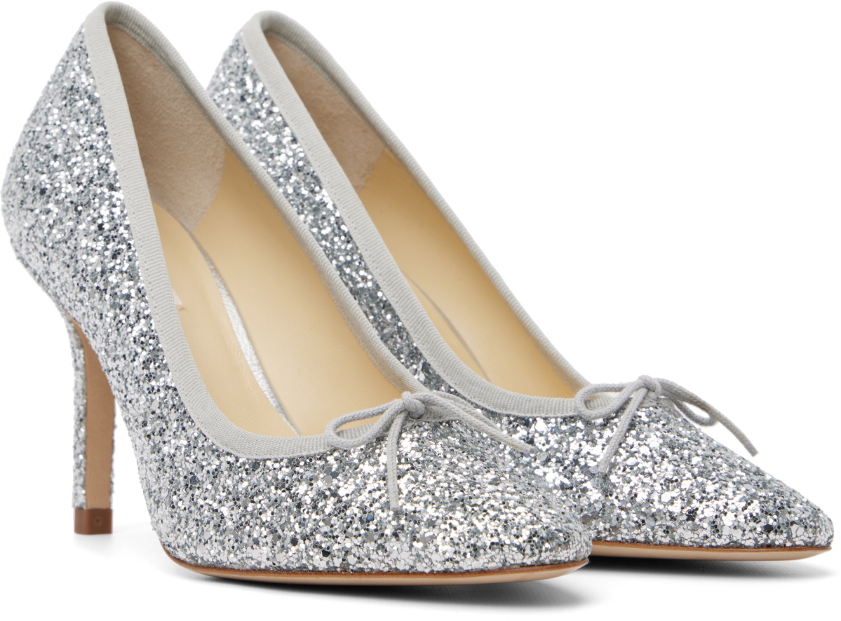 Repetto Silver Cendrillon Heels
