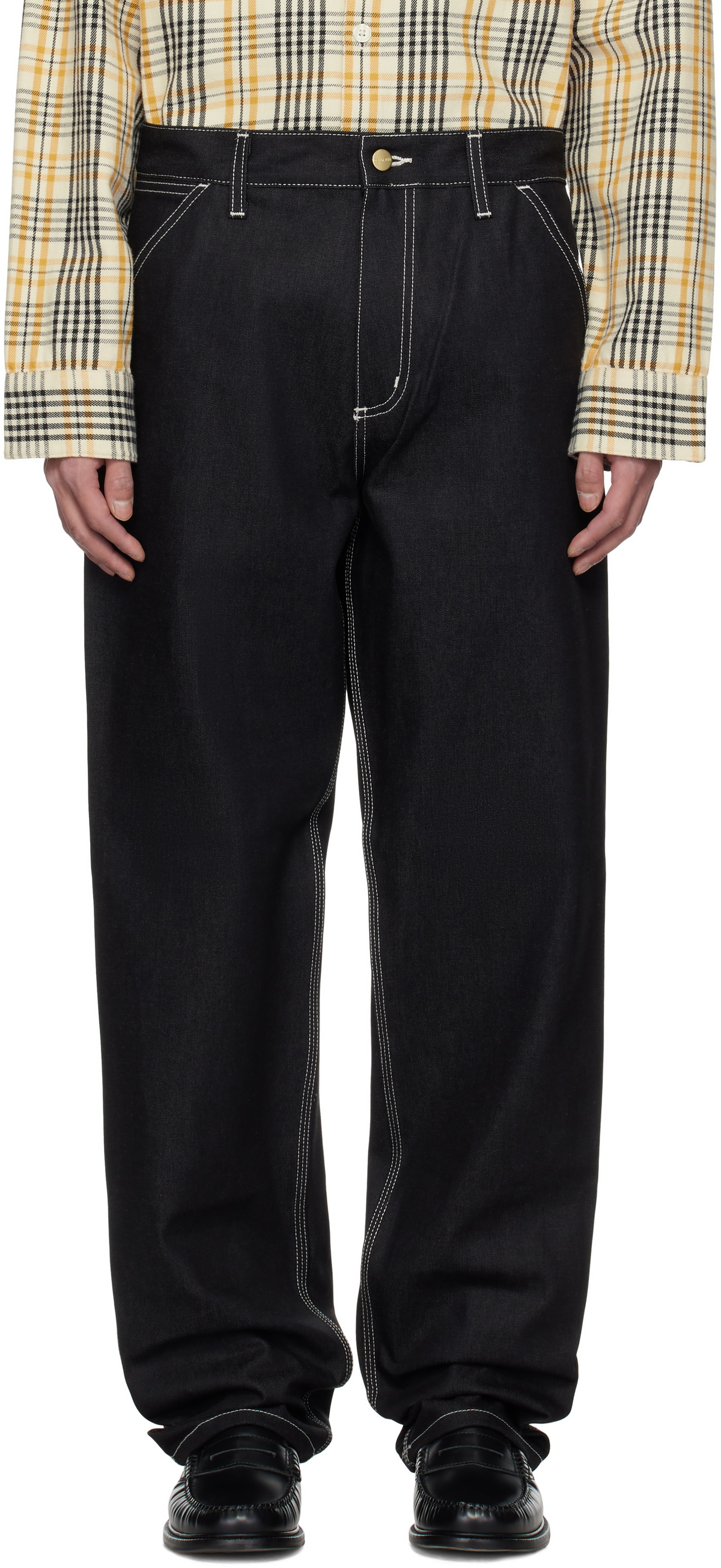 Carhartt Work In Progress Black Simple Jeans