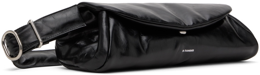 Jil Sander Black Grande Cannolo Padded Bag Jil Sander