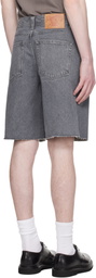 COOR Gray Washed Cutoff Denim Shorts
