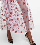 Rodarte - Glittered tulle maxi skirt