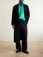Auralee - Silk-Fleece Half-Zip Sweatshirt - Green