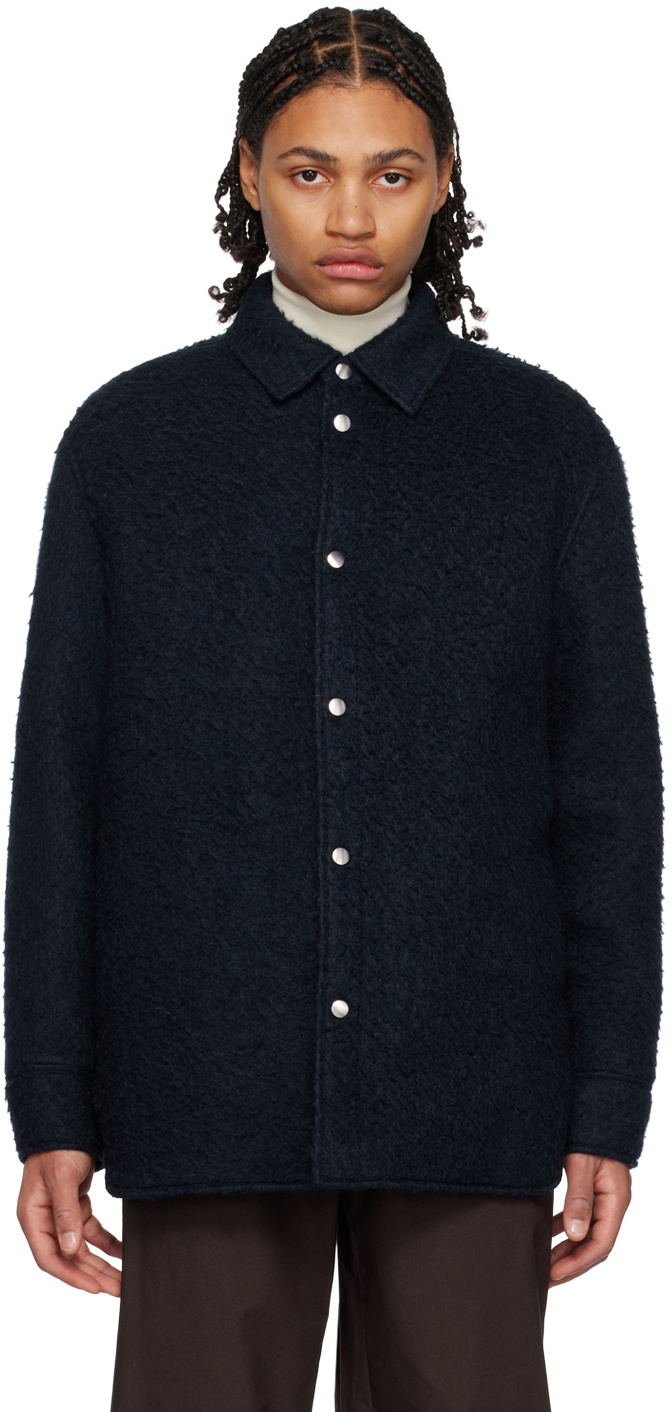 Jil Sander Navy Press-Stud Jacket Jil Sander