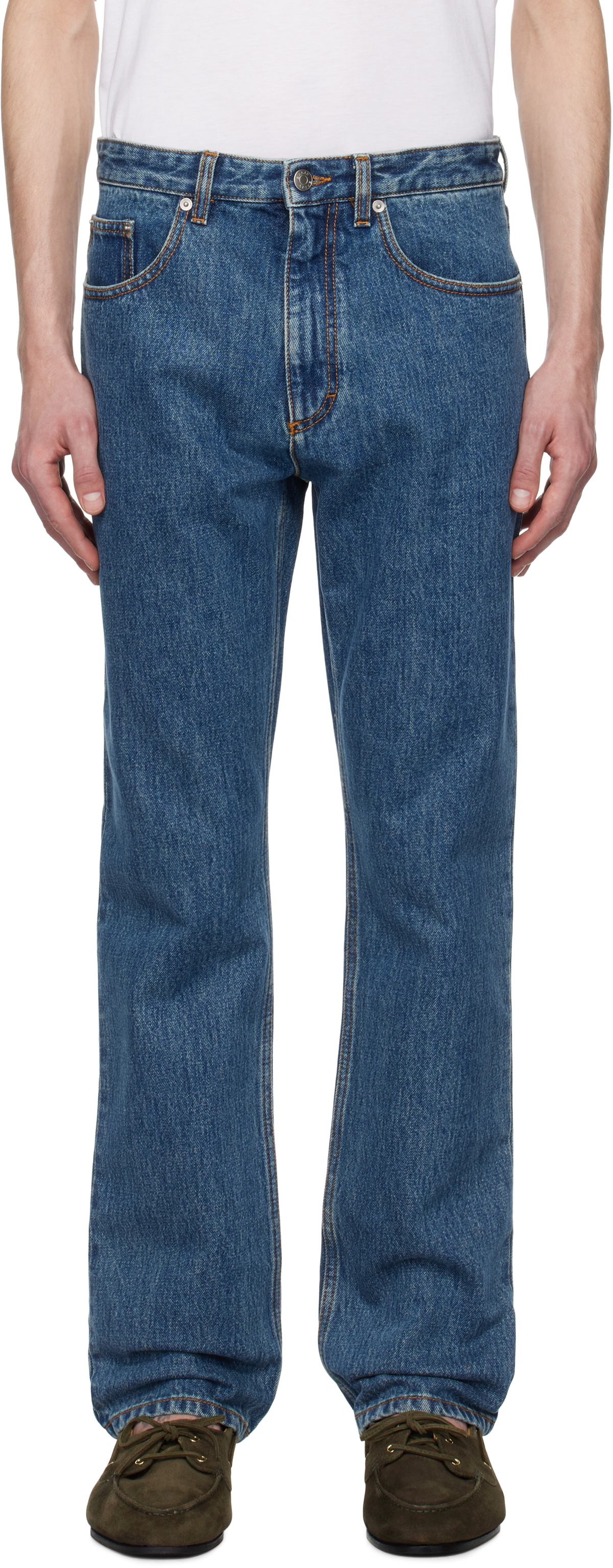 Bally Blue Five-Pocket Jeans