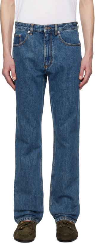 Photo: Bally Blue Five-Pocket Jeans