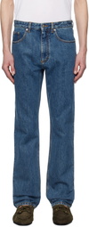 Bally Blue Five-Pocket Jeans