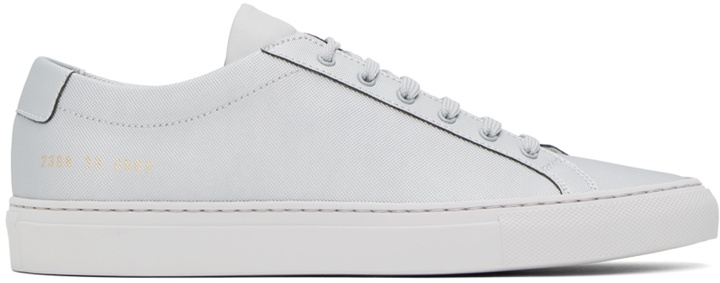 Photo: Common Projects Silver Achilles Tech Sneakers