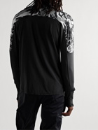 Nike Running - Element Printed Recycled Dri-FIT and Stretch-Ripstop Half-Zip Top - Black