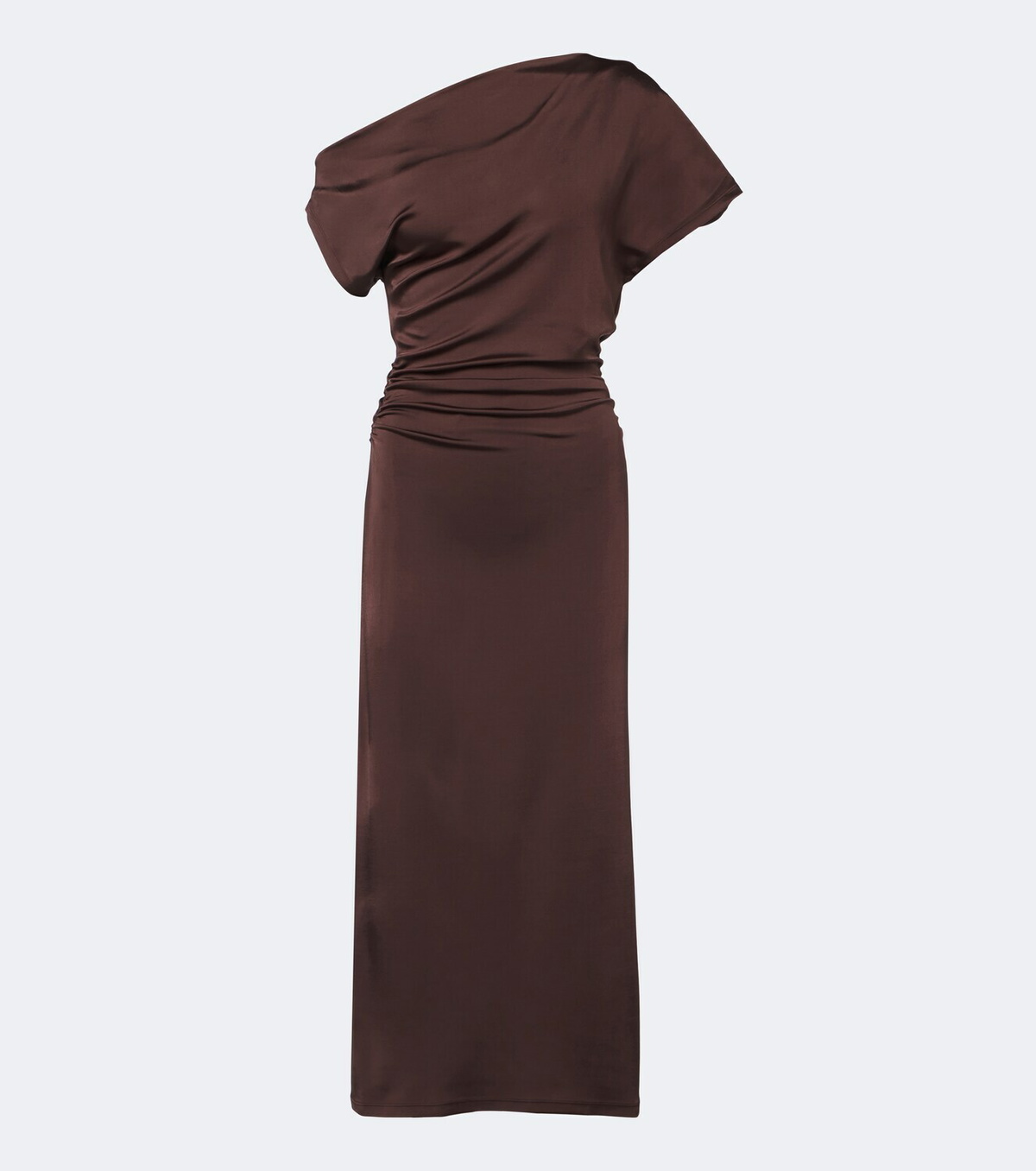 Tove Sora gathered satin midi dress