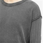 mfpen Men's Long Sleeve New Rib T-Shirt in Washed Graphite