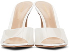 Gianvito Rossi White Elle 105 Heeled Sandals