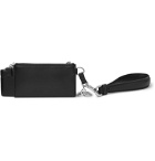 Dolce & Gabbana - Leather and Silver-Tone Key Fob, AirPod Case and Zipped Wallet - Black