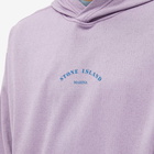 Stone Island Men's Marina Plated Dyed Popover Hoody in Magenta