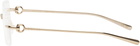 Gucci Gold Horsebit Glasses