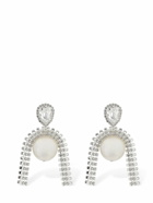MAGDA BUTRYM - Crystal & Pearl Pendant Earrings