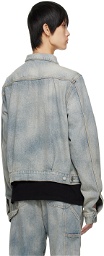 Reese Cooper Blue Washed Denim Jacket