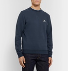 Belstaff - Logo-Embroidered Loopback Cotton-Jersey Sweatshirt - Blue