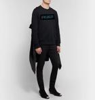 Helmut Lang - Pigeon Logo-Print Loopback Cotton-Jersey Sweatshirt - Men - Black